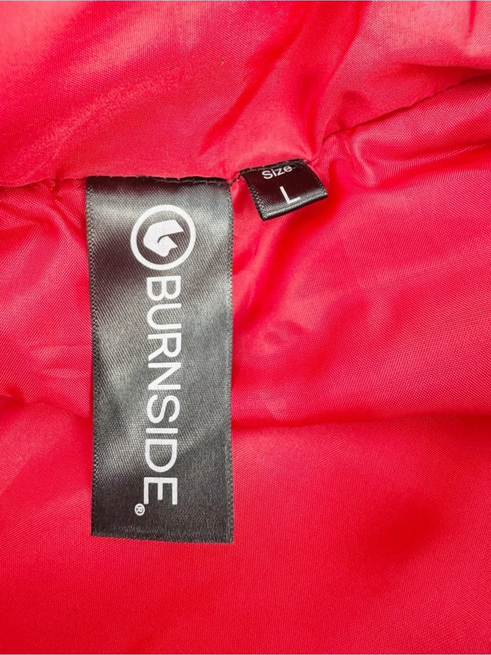 LEGO Red Quilted Zip Puffer Vest with Patch Large